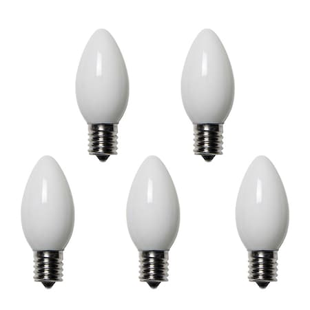 Holiday Bright Lights Holiday Bright Lights Incandescent C9 White 25 ct Replacement Christmas Light Bulbs 0.08 ft., PK25 BU25C9-OWHA